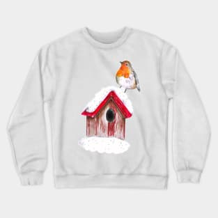 Cute Robin Bird Crewneck Sweatshirt